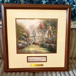 Victorian Garden II God Bless Our Home from Thomas Kinkade
